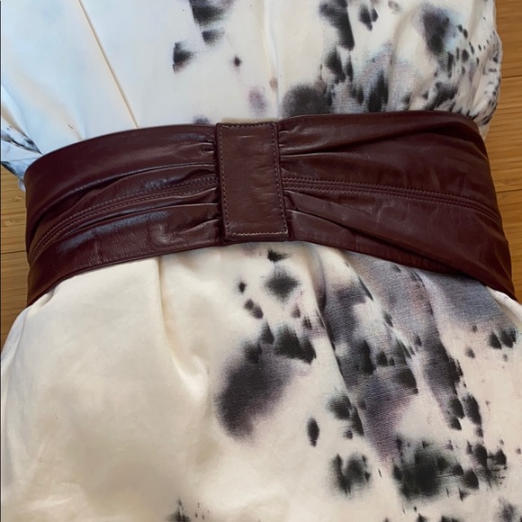 Vintage purple leather belt - Picture 4 of 9